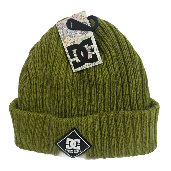 DC Unisex Beanie Hat Green One Size New - Picture 4 of 7